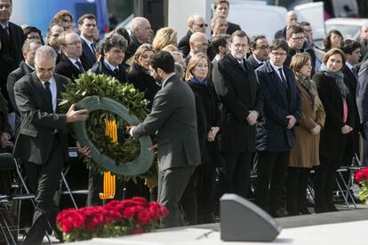 Homenatge a les víctimes de Germanwings.