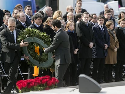 Homenatge a les víctimes de Germanwings.