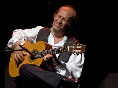 Paco de Lucía, en un concierto de Madrid en junio de 2010.  