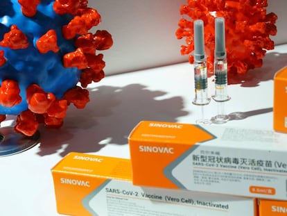 Vacuna de la empresa china Sinovac. 