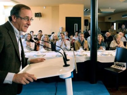 El ministro y presidente del PP vasco, Alfonso Alonso en Bilbao