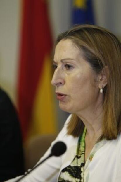 La ministra de Fomento, Ana Pastor. 