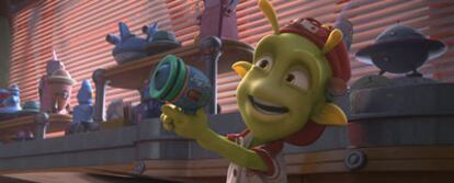 Fotograma de la película de animación española<i> Planet 51</i>, dirigida por Jorge Blanco.