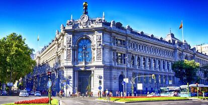 Fachada del Banco de España en Madrid