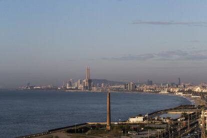 Vista del litoral de Barcelona.