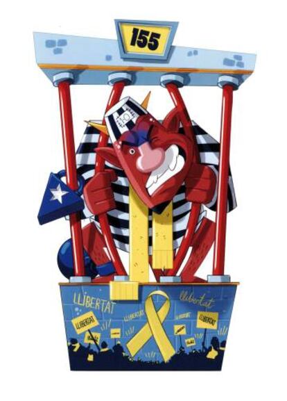 Diseño ganador del Dimoni de Badalona de 2018.