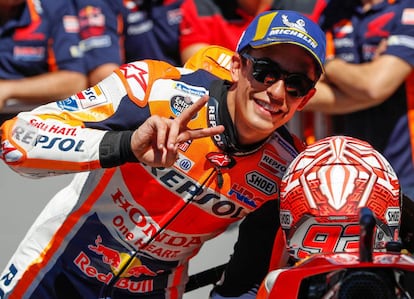 Marc Márquez logra su primera pole de MotoGP en Assen. 