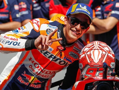 Marc Márquez logra su primera pole de MotoGP en Assen. 