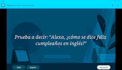 Aplicación de Alexa en Alexa