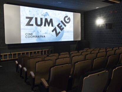 La sala del renovado cine Zumzeig.