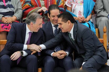 José Antonio Meade y Silvano Aureoles, en agosto de 2017.