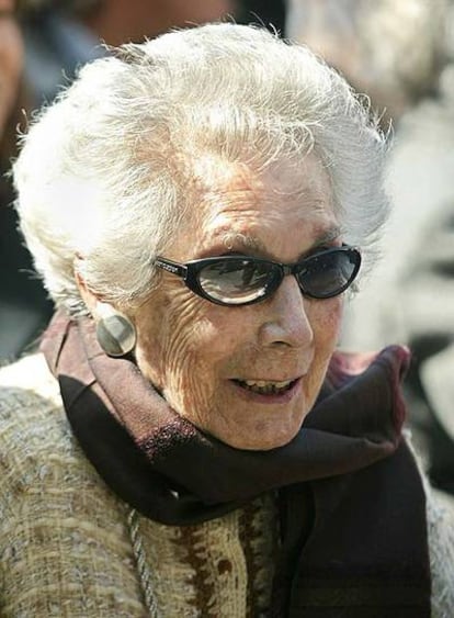Hortensia Bussi, en septiembre de 2004
