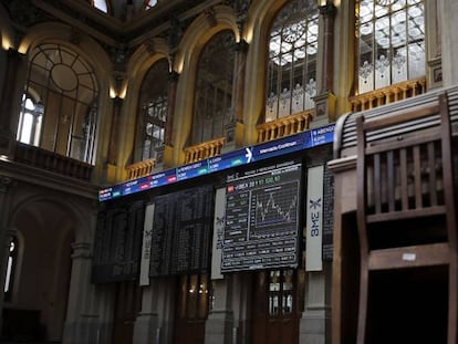 Vista de la Bolsa de Madrid.