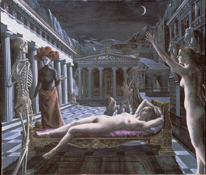 'Venus dormida', Paul Delvaux, 1944