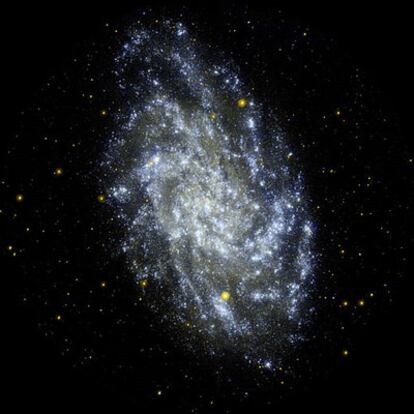 M33, conocida también como la galaxia del Triángulo, se aproxima a la Tierra a 182 kilómetros por segundo.