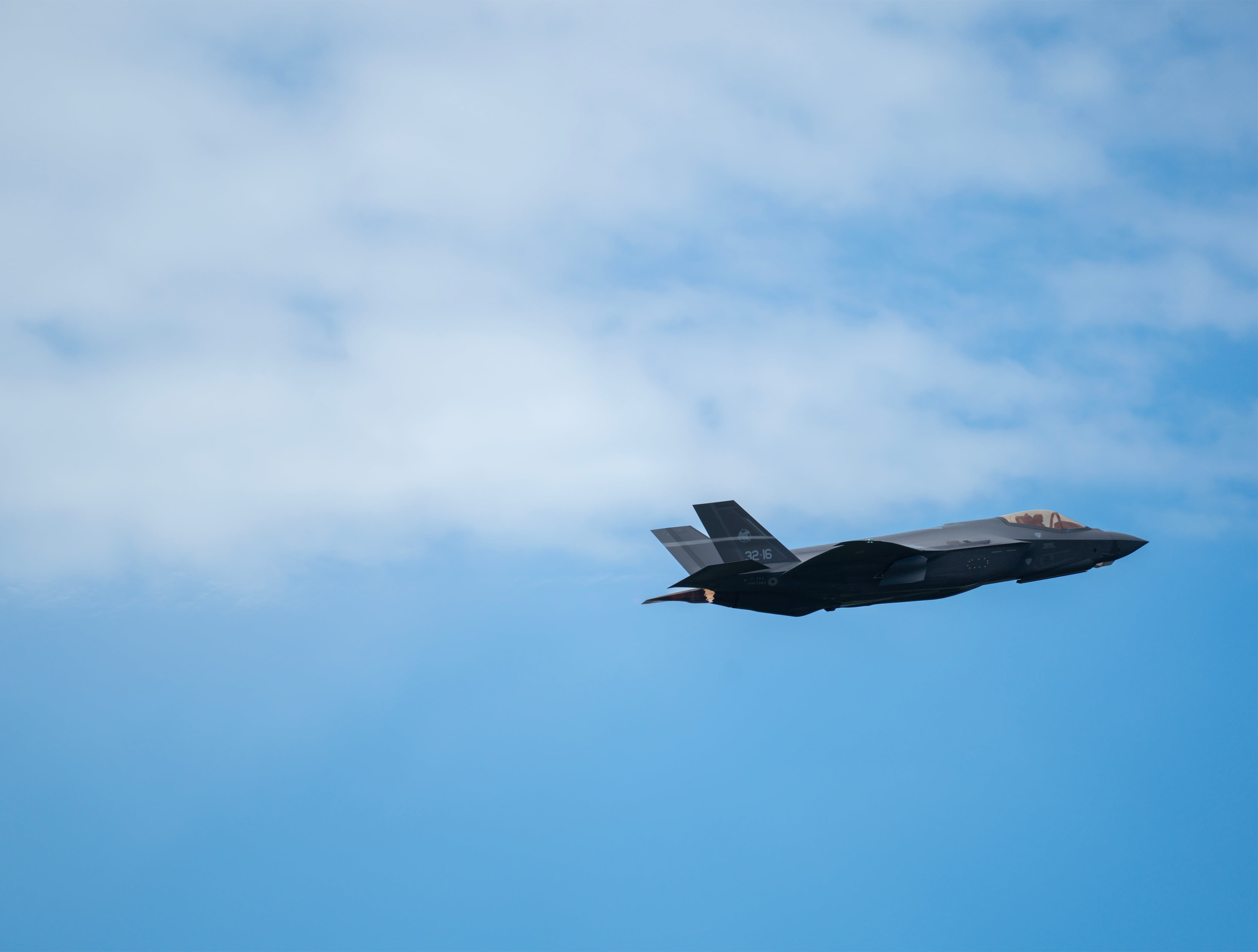 El avión F-35A Lightning II, producido por la estadounidense Lockheed Martin, en una imagen de archivo.