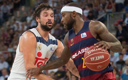 Llull frente a Rice durante el clásico de la Supercopa en septiembre.