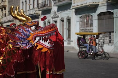 Celebración del Año Nuevo chino en La Habana en 2014.