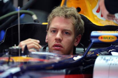 Sebastian Vettel en su Red Bull.