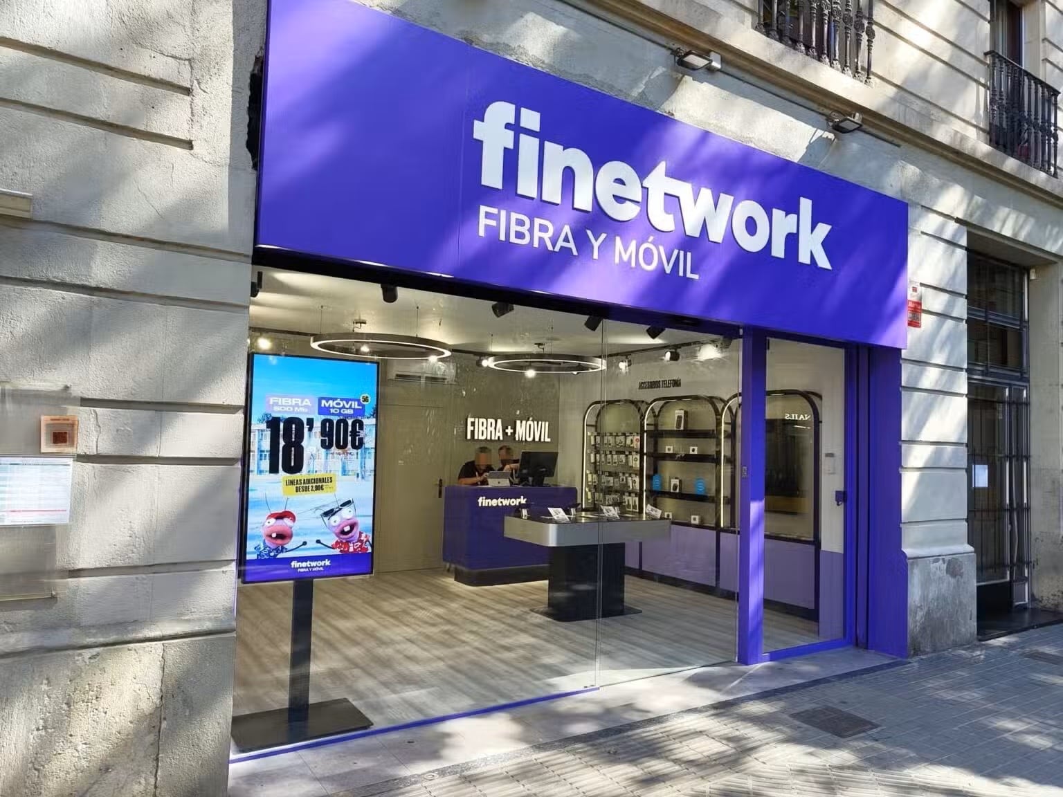 Una tienda de Finetwork.