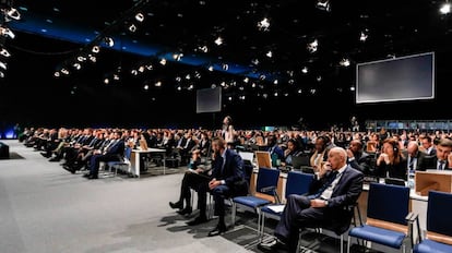 Asistentes a la cumbre del clima celebrada hace un año en Katowice (Polonia), la COP24.