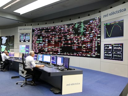 El centro de control de REE, en una imagen de archivo.