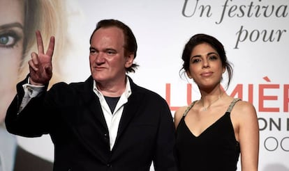 Quentin Tarantino y Daniella Picken un festival de Lyon (Francia) en octubre de 2016.