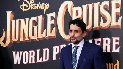 El director barcelonés Jaume Collet-Serra durante el estreno mundial de 'Jungle Cruise' en Anaheim (California).