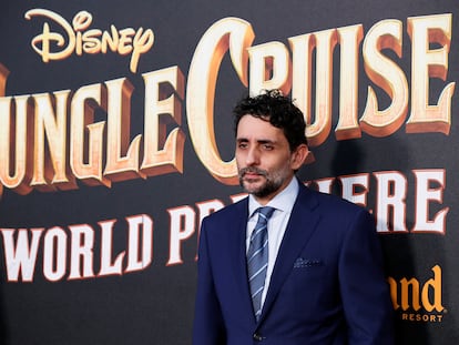 El director barcelonés Jaume Collet-Serra durante el estreno mundial de 'Jungle Cruise' en Anaheim (California).