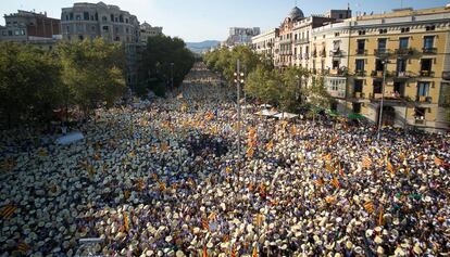 La manifestació de la Diada del 2016.