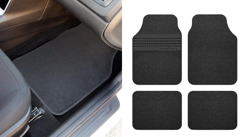 Lote de alfombrillas confeccionadas en moqueta.