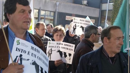 Protestas por el precio de la leche 