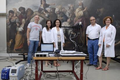 Equipo de investigación que aplicó la tecnología de espectroscopia Raman.