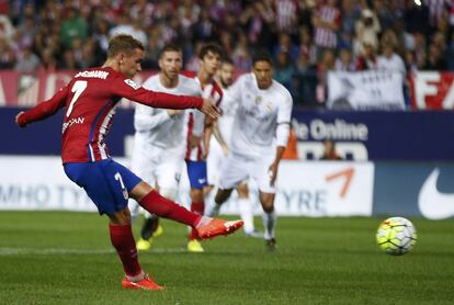 Griezmann lanza el penalti que ha fallado