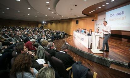 Josep Rull interviene en el Consejo Nacional de CDC.