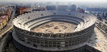 Las obras del Nuevo Mestalla