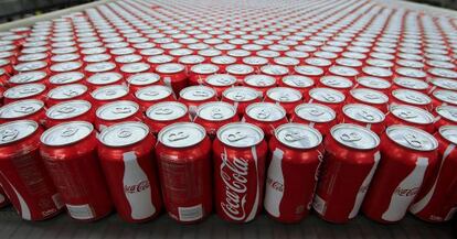 Latas de Coca-Cola