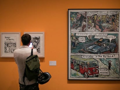 Exposicion 'El Víbora, comix contracultural en el Museu Nacional d' Art de Catalunya (MNAC).