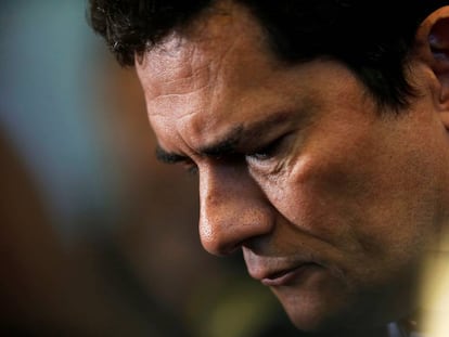 Sergio Moro em cerimônia nesta sexta. 