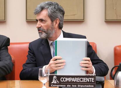 El presidente del Consejo General del Poder Judicial, Carlos Lesmes.