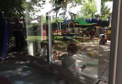 Ambiente en la Escuela Infantil Valdelaparra, en la localidad madrileña de Alcobendas.