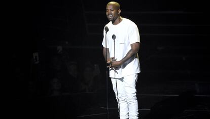 El cantante Kanye West en los MTV Video Music Awards 2016.