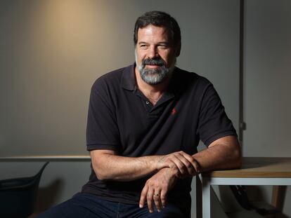 El ex jugador de baloncesto Alfonso Reyes, en un espacio de coworking en Boadilla del Monte.