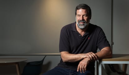 El ex jugador de baloncesto Alfonso Reyes, en un espacio de coworking en Boadilla del Monte.