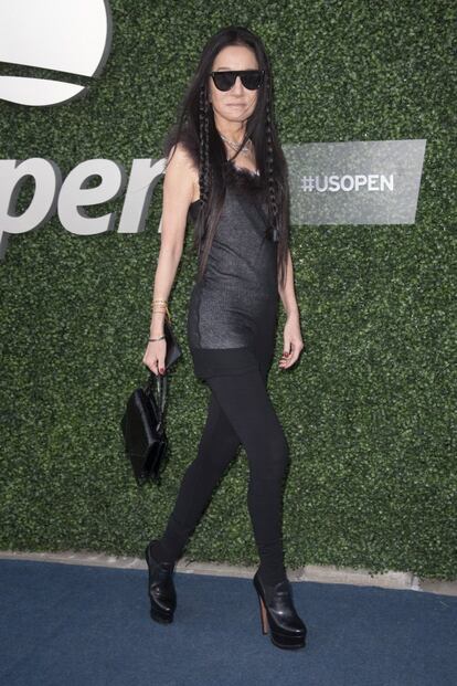 La diseñadora de moda Vera Wang, a su llegada al US Open.