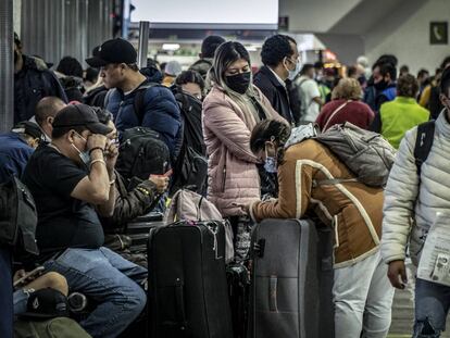 Caos en el aeropuerto de Ciudad de México