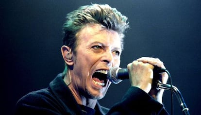 David Bowie, en un concierto en Viena en 1996.