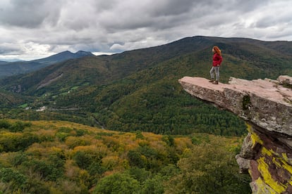 Las vistas desde el mirador de Zamariáin, cerca de la localidad de Garaioa (Navarra).