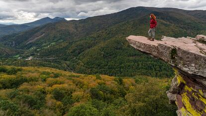 Las vistas desde el mirador de Zamariáin, cerca de la localidad de Garaioa (Navarra).