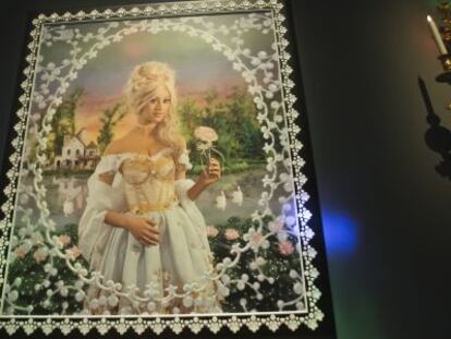 Retrato de Zahia Dehar como Maria Antonieta de los artistas Pierre et Gilles.